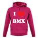 I Love Bmx unisex hoodie