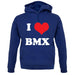 I Love Bmx unisex hoodie