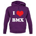 I Love Bmx unisex hoodie