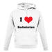 I Love Badminton unisex hoodie