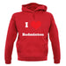 I Love Badminton unisex hoodie