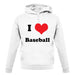 I Love Baseball unisex hoodie