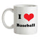 I Love Baseball Ceramic Mug