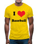 I Love Baseball Mens T-Shirt