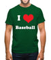 I Love Baseball Mens T-Shirt
