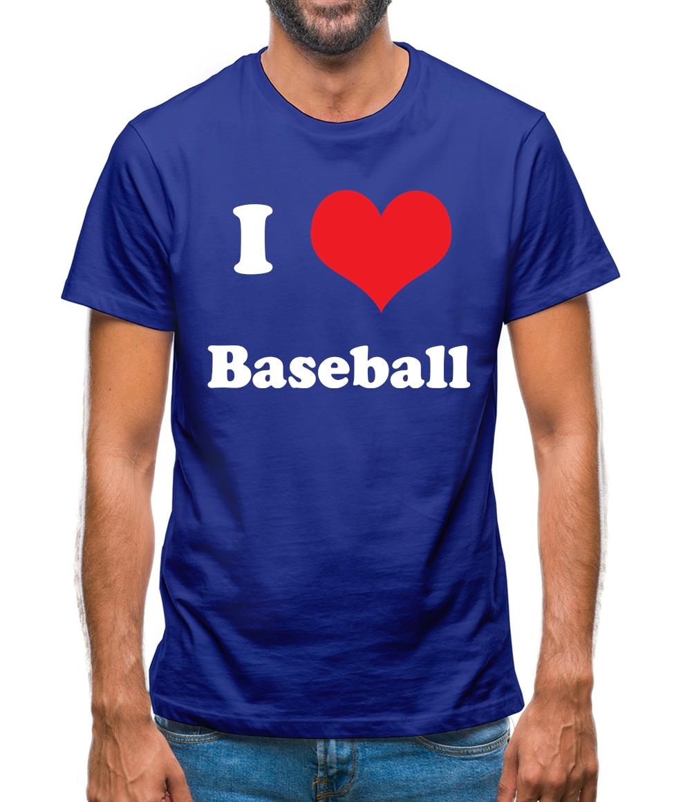I Love Baseball Mens T-Shirt