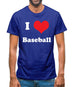 I Love Baseball Mens T-Shirt