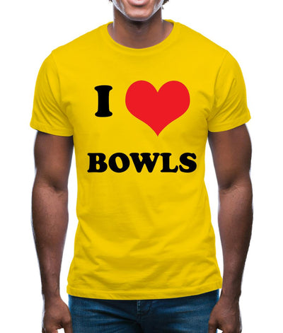 I Love Bowls Mens T-Shirt