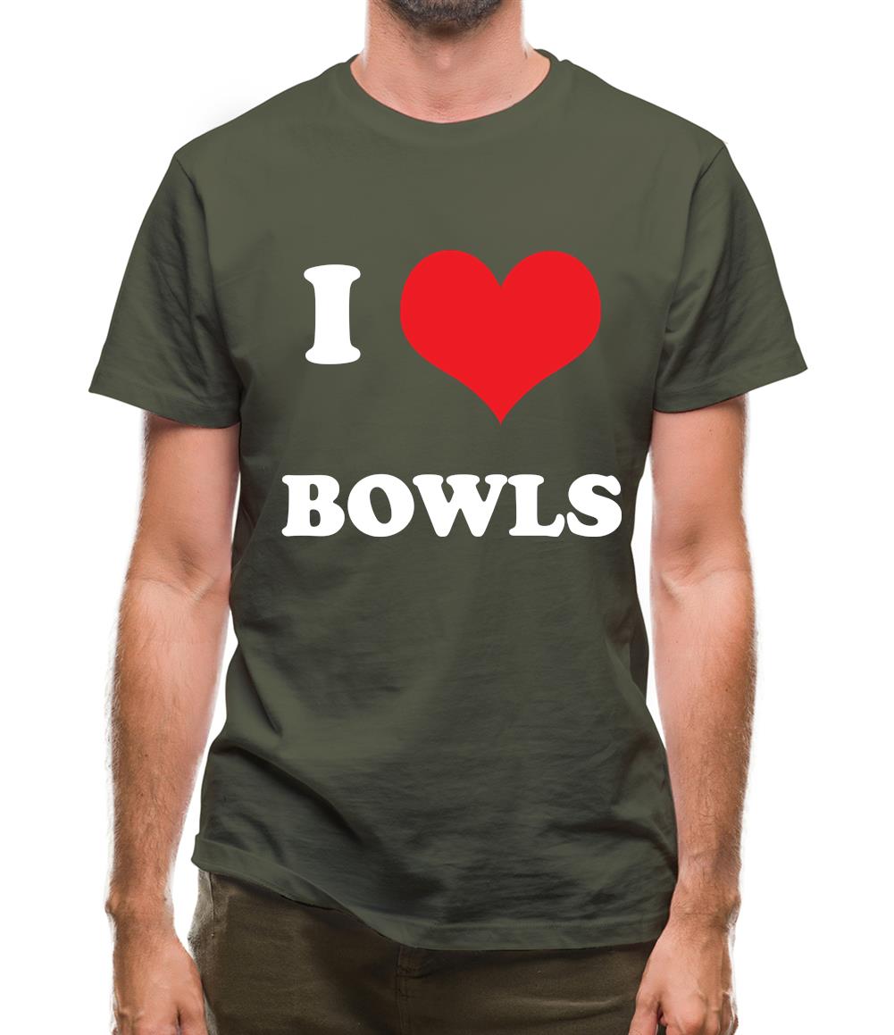 I Love Bowls Mens T-Shirt