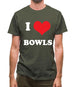 I Love Bowls Mens T-Shirt