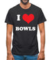 I Love Bowls Mens T-Shirt