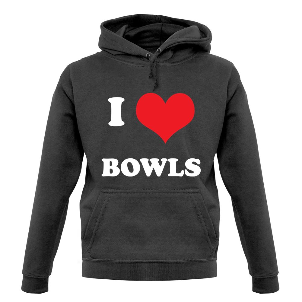 I Love Bowls unisex hoodie