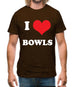 I Love Bowls Mens T-Shirt