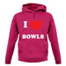 I Love Bowls unisex hoodie