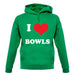 I Love Bowls unisex hoodie