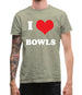 I Love Bowls Mens T-Shirt