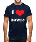 I Love Bowls Mens T-Shirt