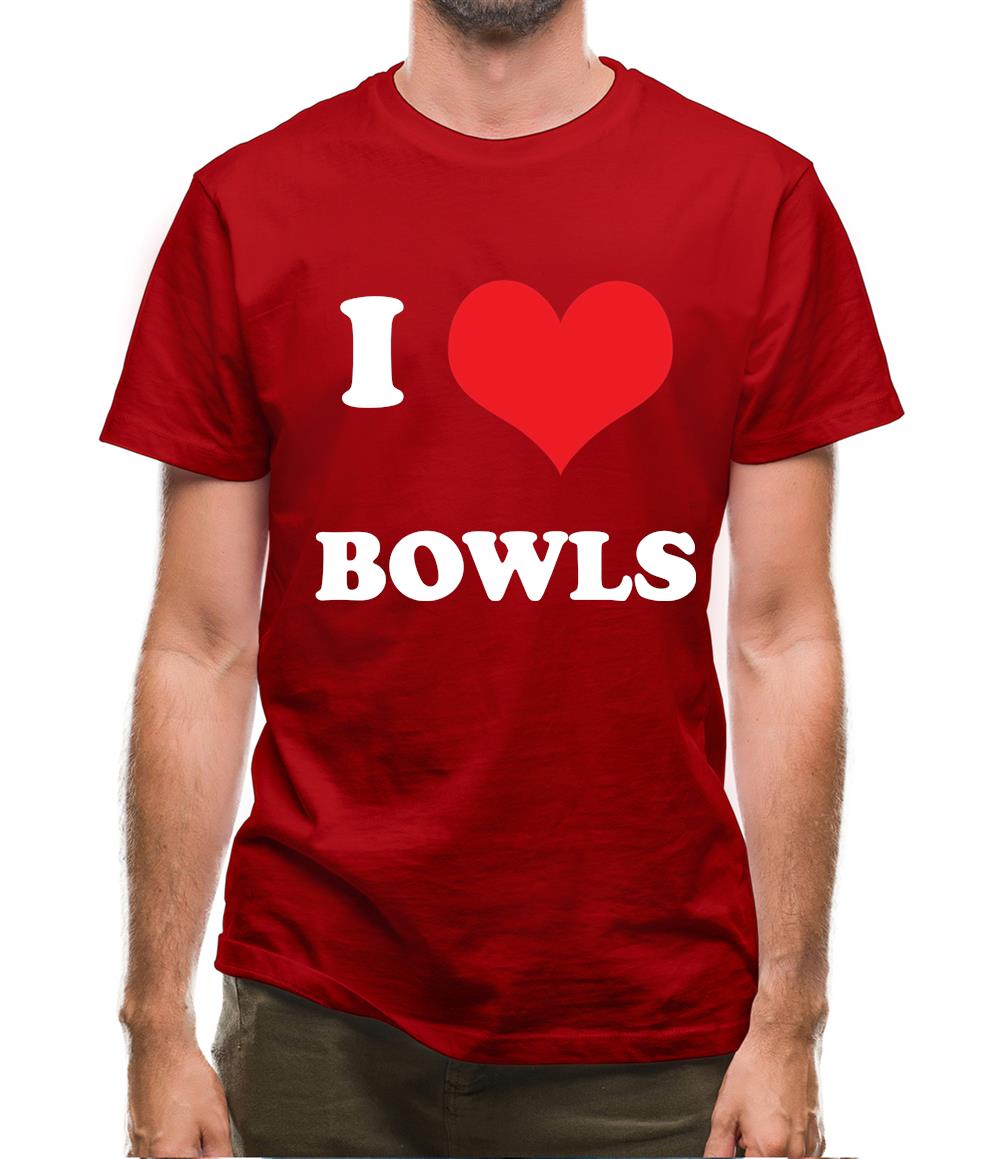 I Love Bowls Mens T-Shirt