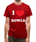 I Love Bowls Mens T-Shirt