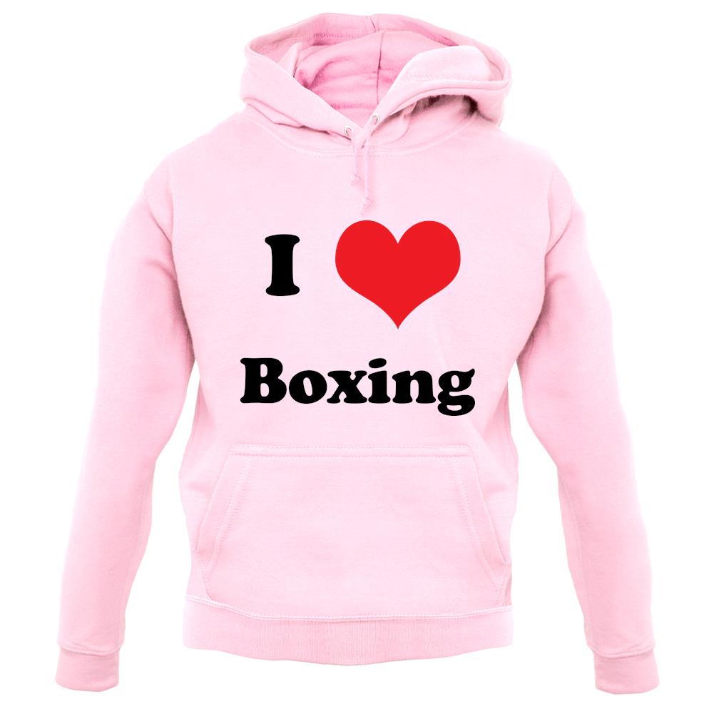 I Love Boxing unisex hoodie