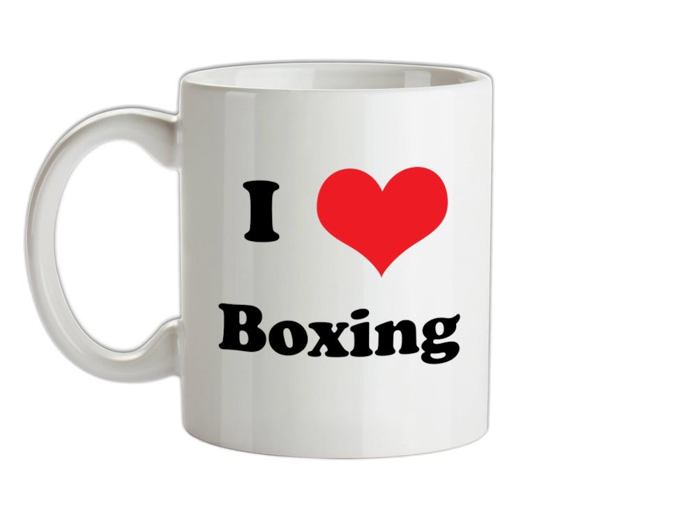 I Love Boxing Ceramic Mug