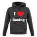 I Love Boxing unisex hoodie