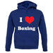 I Love Boxing unisex hoodie