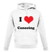 I Love Canoeing unisex hoodie