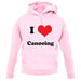 I Love Canoeing unisex hoodie