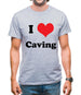 I Love Caving Mens T-Shirt