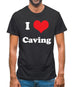 I Love Caving Mens T-Shirt