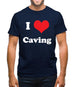 I Love Caving Mens T-Shirt
