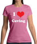 I Love Caving Womens T-Shirt