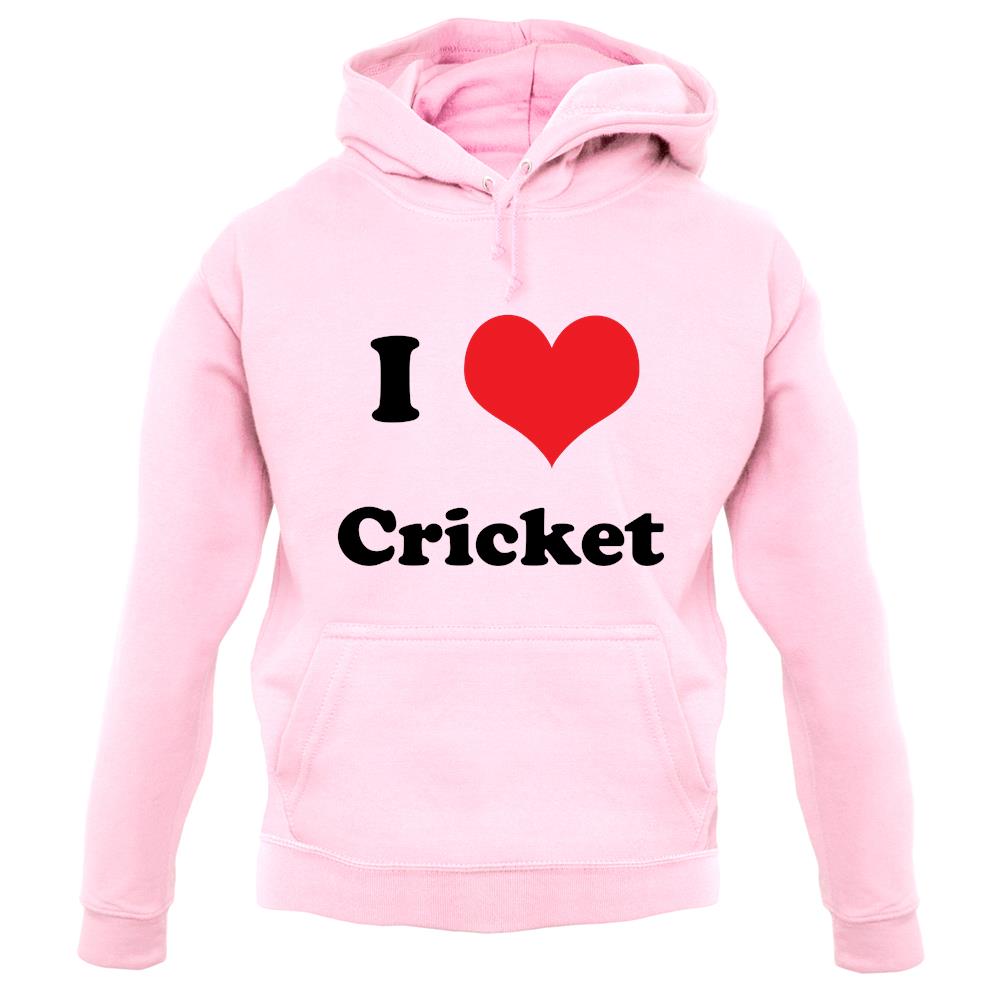 I Love Cricket unisex hoodie