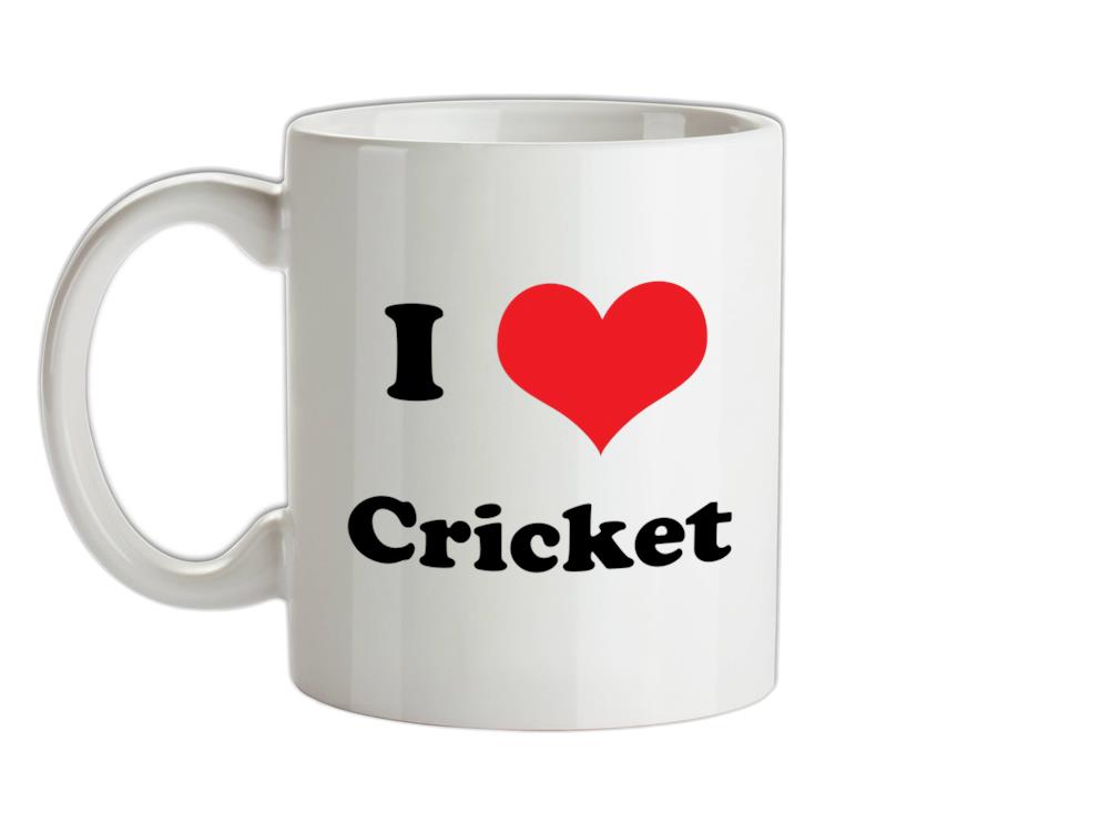 I Love Cricket Ceramic Mug