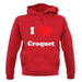 I Love Croquet unisex hoodie