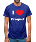 I Love Croquet Mens T-Shirt