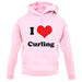 I Love Curling unisex hoodie