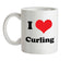 I Love Curling Ceramic Mug