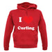 I Love Curling unisex hoodie