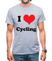 I Love Cycling Mens T-Shirt