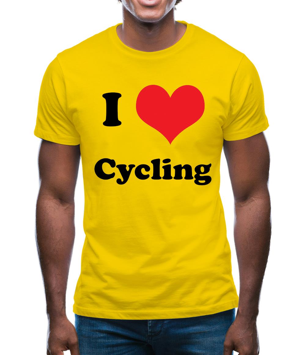 I Love Cycling Mens T-Shirt