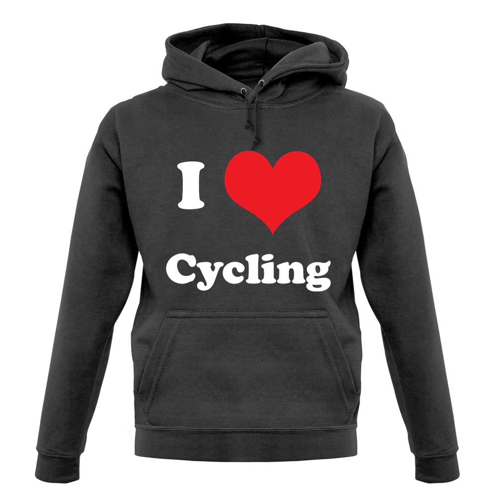 I Love Cycling unisex hoodie