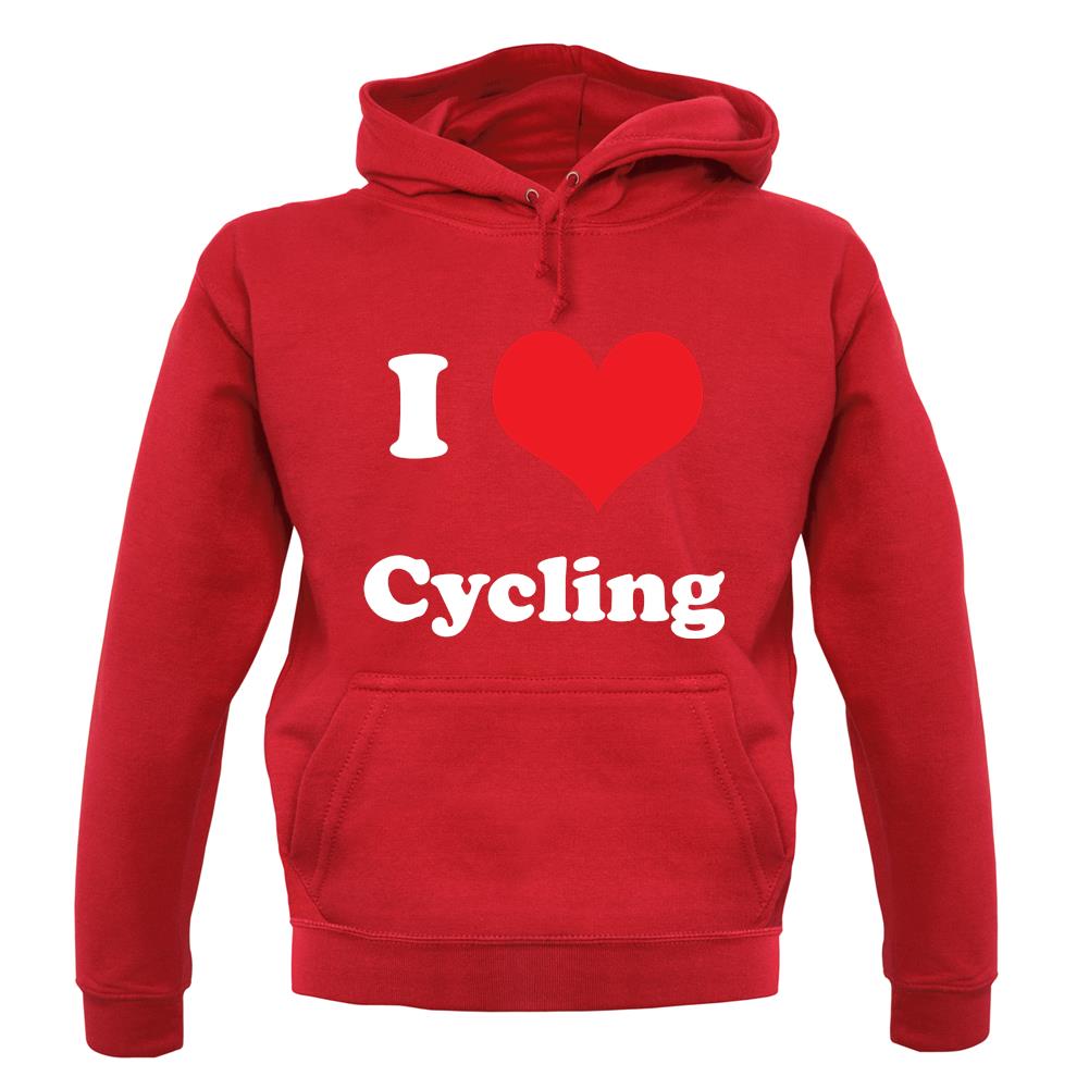 I Love Cycling unisex hoodie