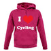 I Love Cycling unisex hoodie