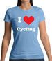 I Love Cycling Womens T-Shirt