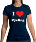 I Love Cycling Womens T-Shirt