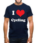 I Love Cycling Mens T-Shirt