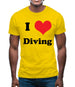 I Love Diving Mens T-Shirt