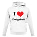 I Love Dodgeball unisex hoodie